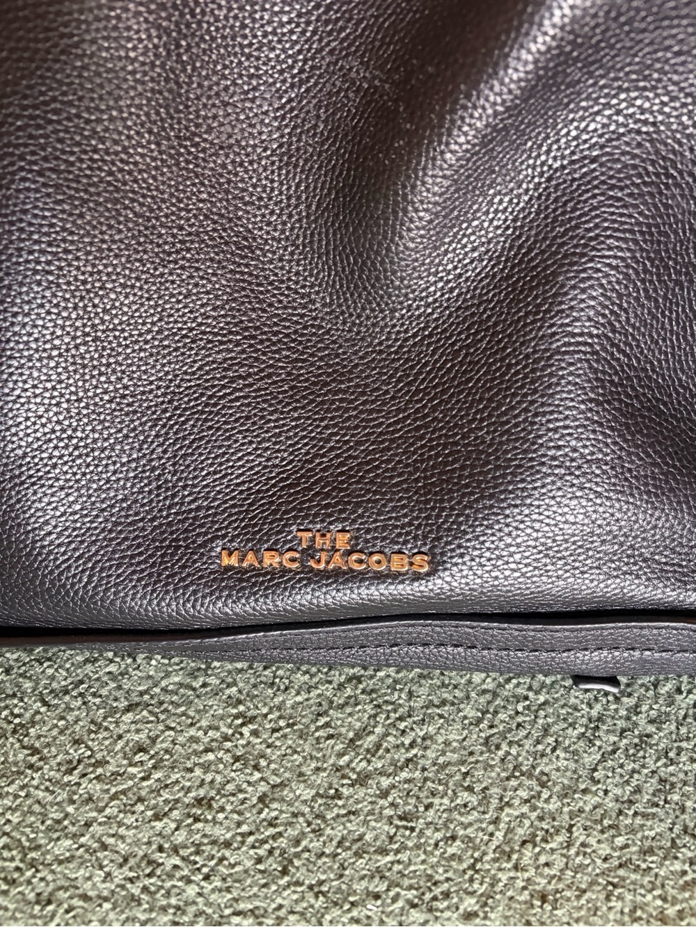 Marc Jacobs Leather Tote The Director Black Leather With Blue Lining Large EUC - Picture 5 of 16